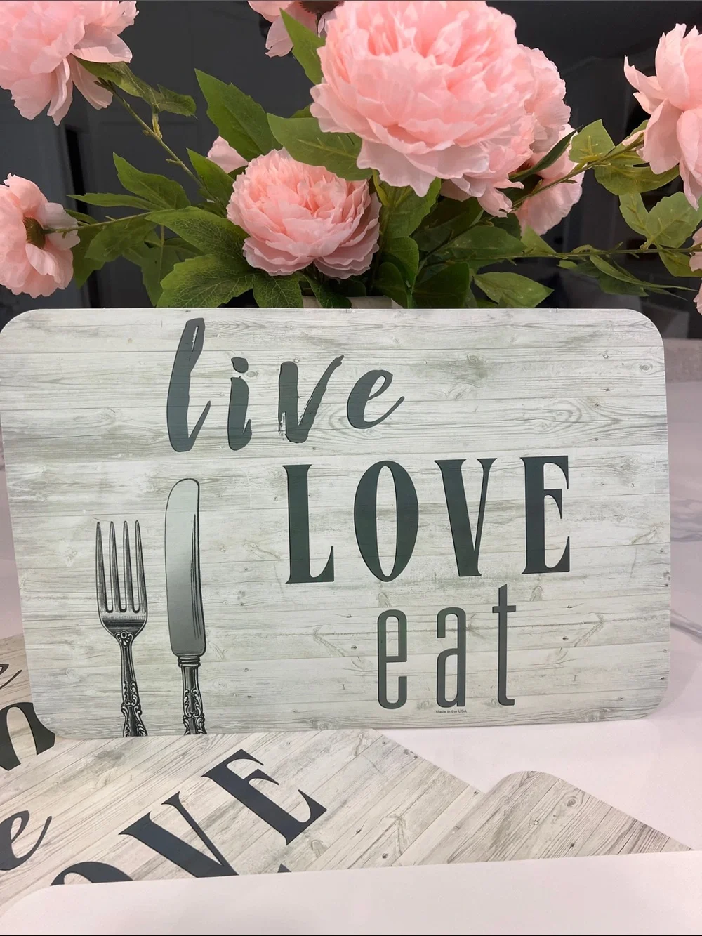 Live 🍴Love 🍴eat... 6pc Placemats.